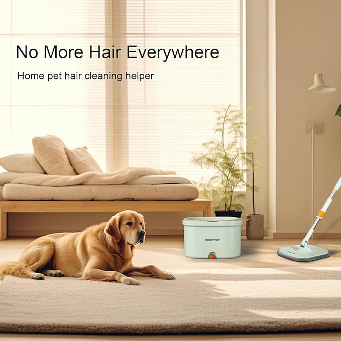 Square Mop and Bucket Especially for Dog&Cat Pet Hair Cleaning Mop Clean&Dirty Water Separation Mop System with Detachable Reusable Mop Pad Replacement 【Free shipping】