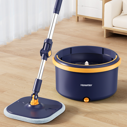 CW001 CoolMop Plus Flat Spin Mop and Bucket System Set with Wringer