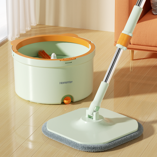 CW006 CoolMop Happy Flat Spin Mop and Bucket System Set