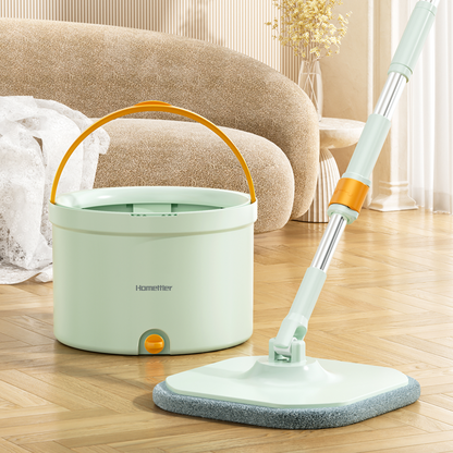 CW006 CoolMop Happy Flat Spin Mop and Bucket System Set