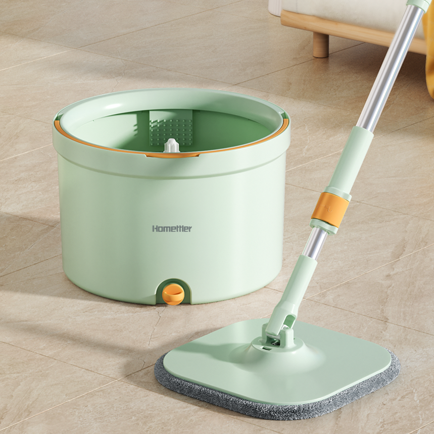 CW005 CoolMop Clean Flat Spin Mop and Bucket System Set