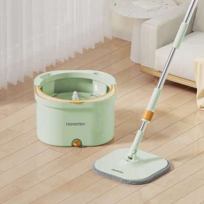 Square Mop and Bucket Especially for Dog&Cat Pet Hair Cleaning Mop Clean&Dirty Water Separation Mop System with Detachable Reusable Mop Pad Replacement 【Free shipping】